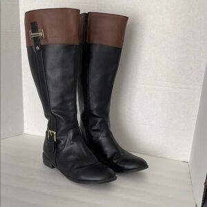Black and Brown Women's Riding Boots